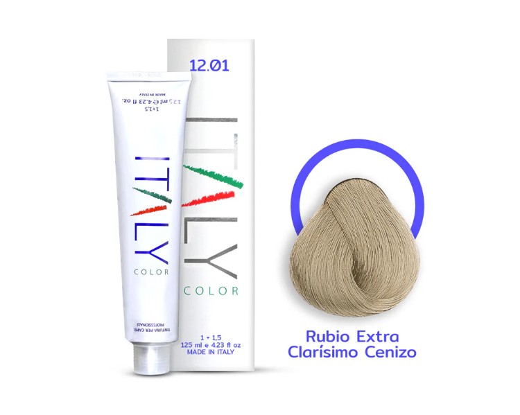 ITALY COLOR 12.01 RUBIO EXTRA CLARISIMO CENIZA