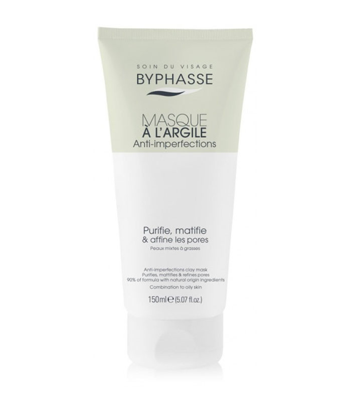 BYPHASE MASCARILLA FACIAL ARCILLA ANTI IMPERFECCIONES PIEL MIXTA A GRASA 150ML.