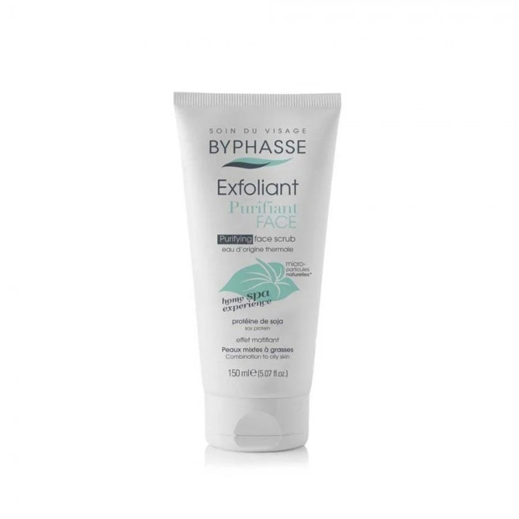 BYPHASSE EXFOLIANTE PURIFICADOR FACIAL PIEL MIXTA A GRASA 150ML (VERDE)
