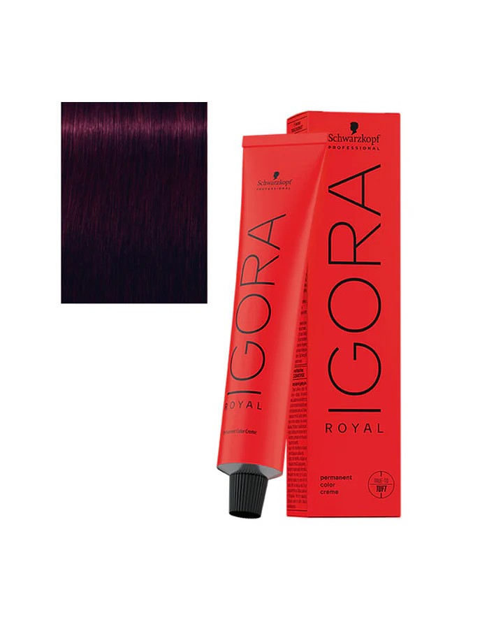 IGORA ROYAL TINTE 4-99 CASTAÑO MEDIO VIOLETA INTENSO, 60 GR