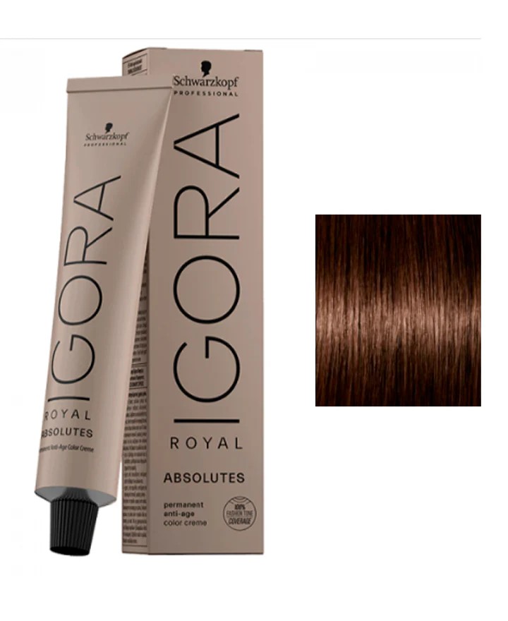 IGORA ROYAL TINTE 5-50 CASTAÑO CLARO DORADO NATURAL, 60 GR