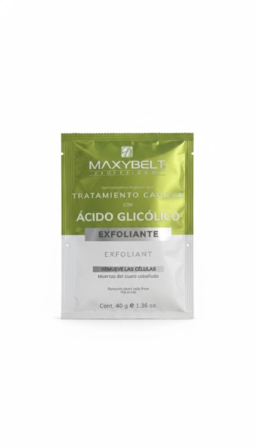 MAXYBELT TRATAMIENTO CAPILAR ACIDO GLICOLICO SACHET 40G.