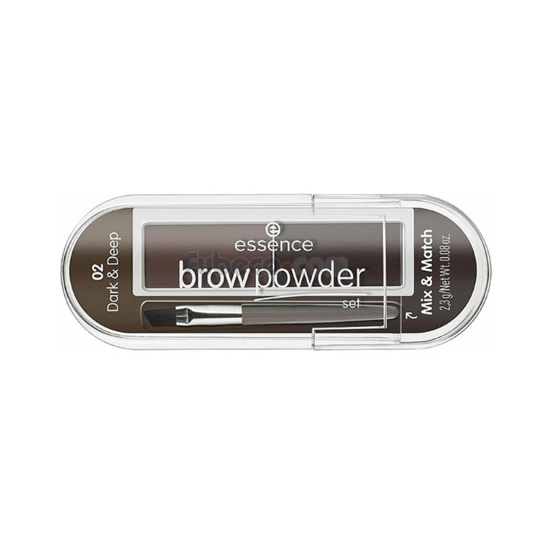 ESSENCE KIT DE CEJAS BROW POWDER 2.3GR 02 DARK & DEEP ESIM10.002-002-0002