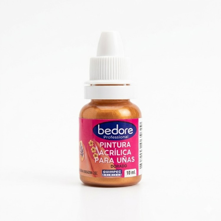 BEDORE PINTURA ACRILICA PARA UÑAS DORADO 10 ML