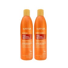 KATIVA POST ALISADO BRASILEÑO KIT SHAMPOO Y ACONDICIONADOR. 225 ML