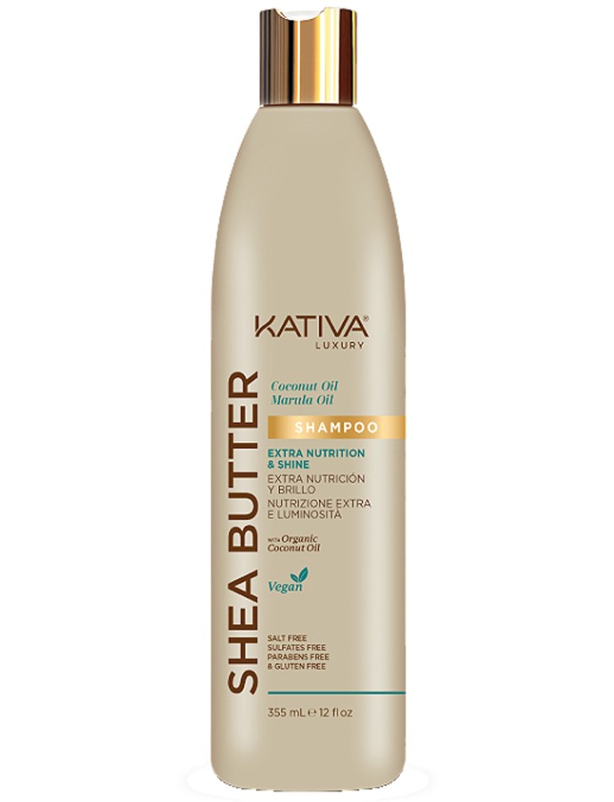KATIVA LUXURY SHEA BUTTER COCONUT & MARULA OIL SHAMPOO 355 ML