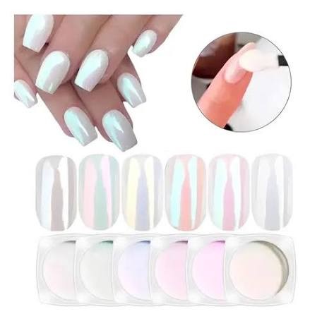 GLAM NAILS EFECTO AURORA SURTIDO TORNAZOL X 6pc