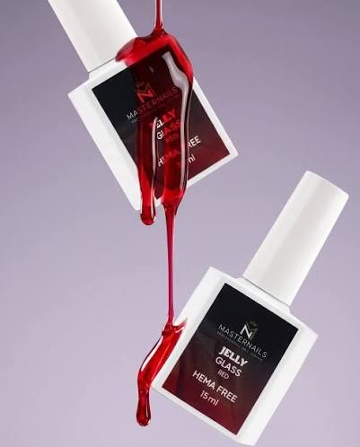 MASTER NAILS JELLY GLASS RED VITRAL 15ml