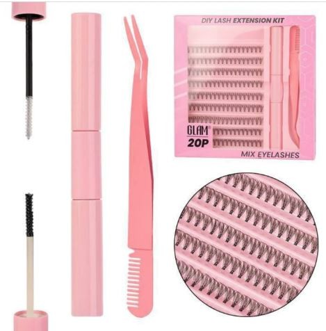 GLAM PESTAÑA DIY LASH KIT EXTENSION 20P YM1079