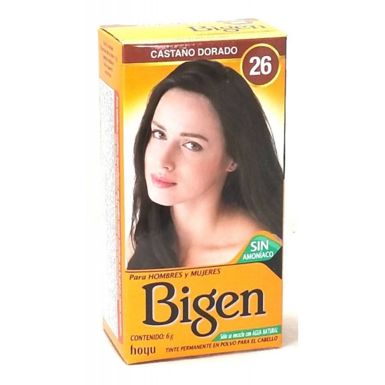 BIGEN TINTE EN POLVO CASTAÑO DORADO 6G.26