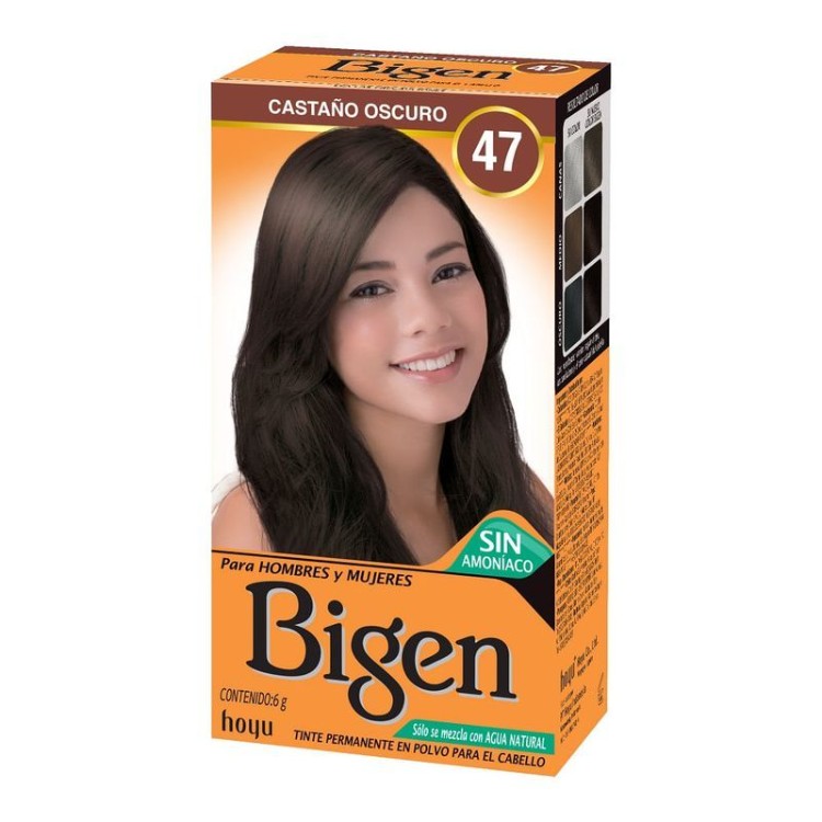 BIGEN TINTE EN POLVO CASTAÑO OSCURO 6G. 47