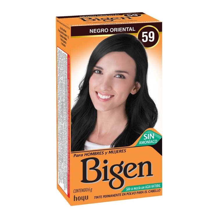 BIGEN TINTE EN POLVO NEGRO ORIENTAL 6G. 59
