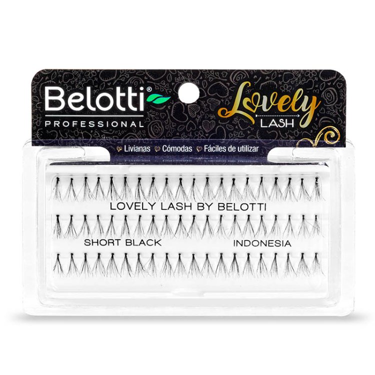 BELOTTI PESTAÑAS INDIVIDUALES. LOVELY LASH SHORT BLACK