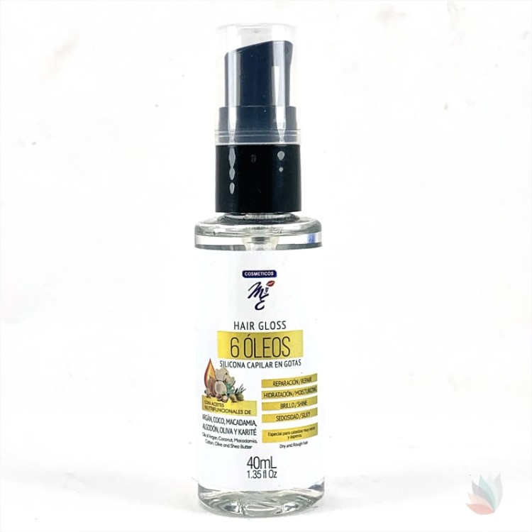 COSMETICOS M&E HAIR GLOSS 6 OLEOS. 40ML