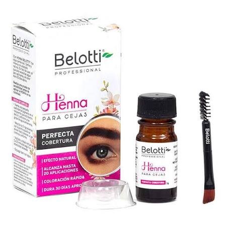BELOTTI HENNA PARA CEJAS CAFE OSCURO 3GR.